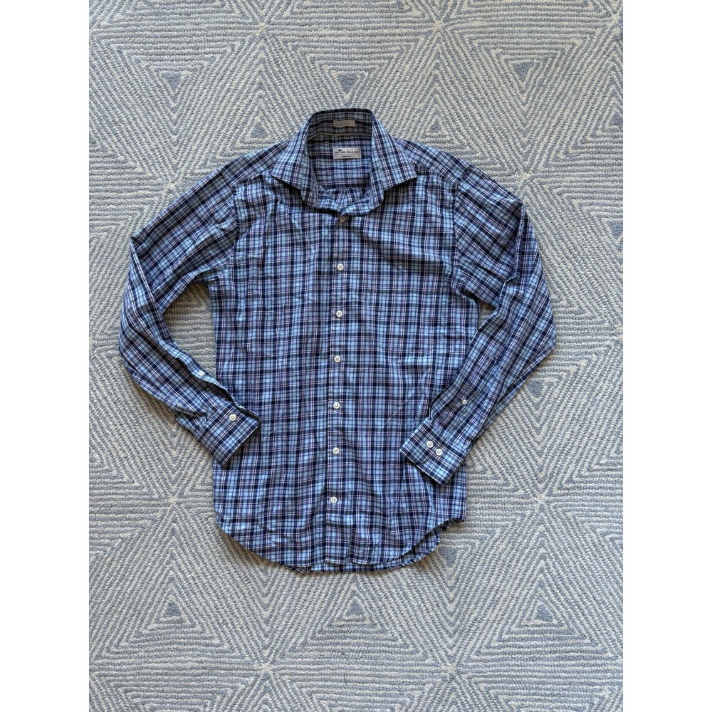 Peter Millar Crown Ease Long Sleeve Button Shirt - Multicolor - Small